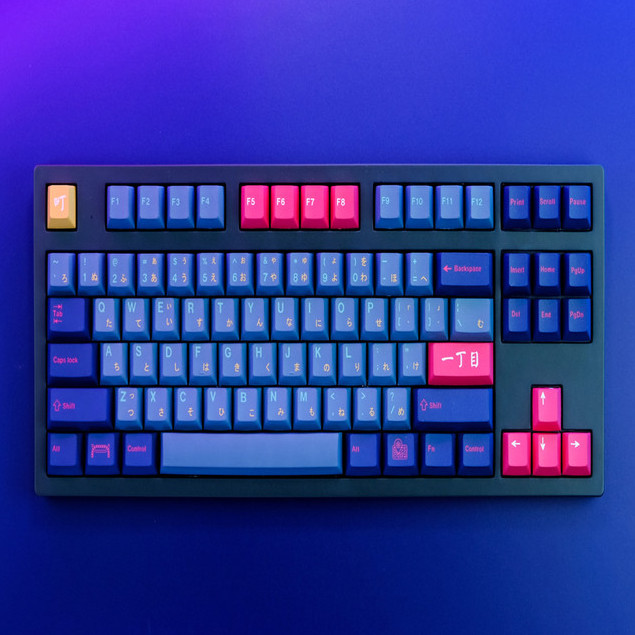 Gmk Kabukicho keycaps 129 คีย์ keycaps โปรไฟล์เชอร์รี่ DYE-SUB ส่วนบุคคลสําหรับคีย์บอร์ดแบบกลไก