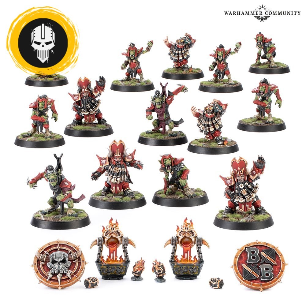 (GWพร้อมส่ง) GAMES WORKSHOP: BLOOD BOWL: CHAOS DWARF TEAM โมเดล Blood Bowl