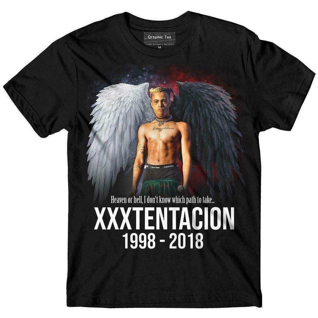 💘💘c เสื้อยืด เสื้อยืด เสื้อยืด Unisex Xxxtentacion T-shirt,Memorial T-shirt,rapper,Rip T-shirt,hip h