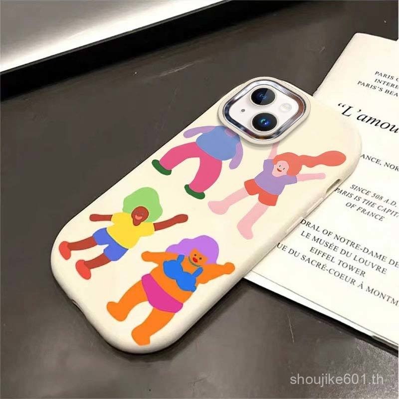 Wwwewu ฮิปสเตอร์เคสมือถือไอโฟน13เคสมือถือไอโฟน13PROMAX กรอบโลหะดันอ้วนซิลิโคนแบรนด์แฟชั่น INS