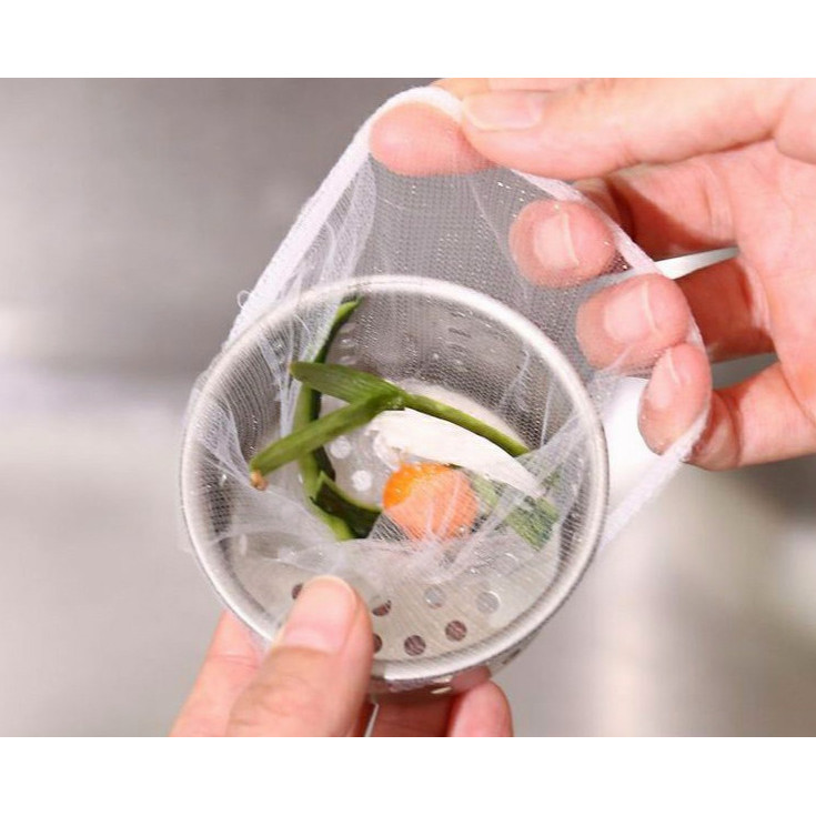 ที่กรองเศษอาหาร สำหรับอ่างล้างจาน   sink filter bag พร้อมส่งจากไทย มีแบบ 30ชิ้นและ 100ชิ้น