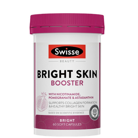 Swisse Bright Skin Booster 60 Caps อาหารเสริมบำรุงผิว รอยแดง