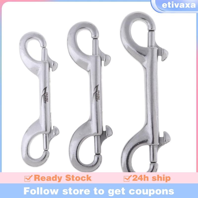 [Etivaxa] Dive Diving Snap Hook Double Ended Snap Bolt Clip KeyChain Snap Buckle