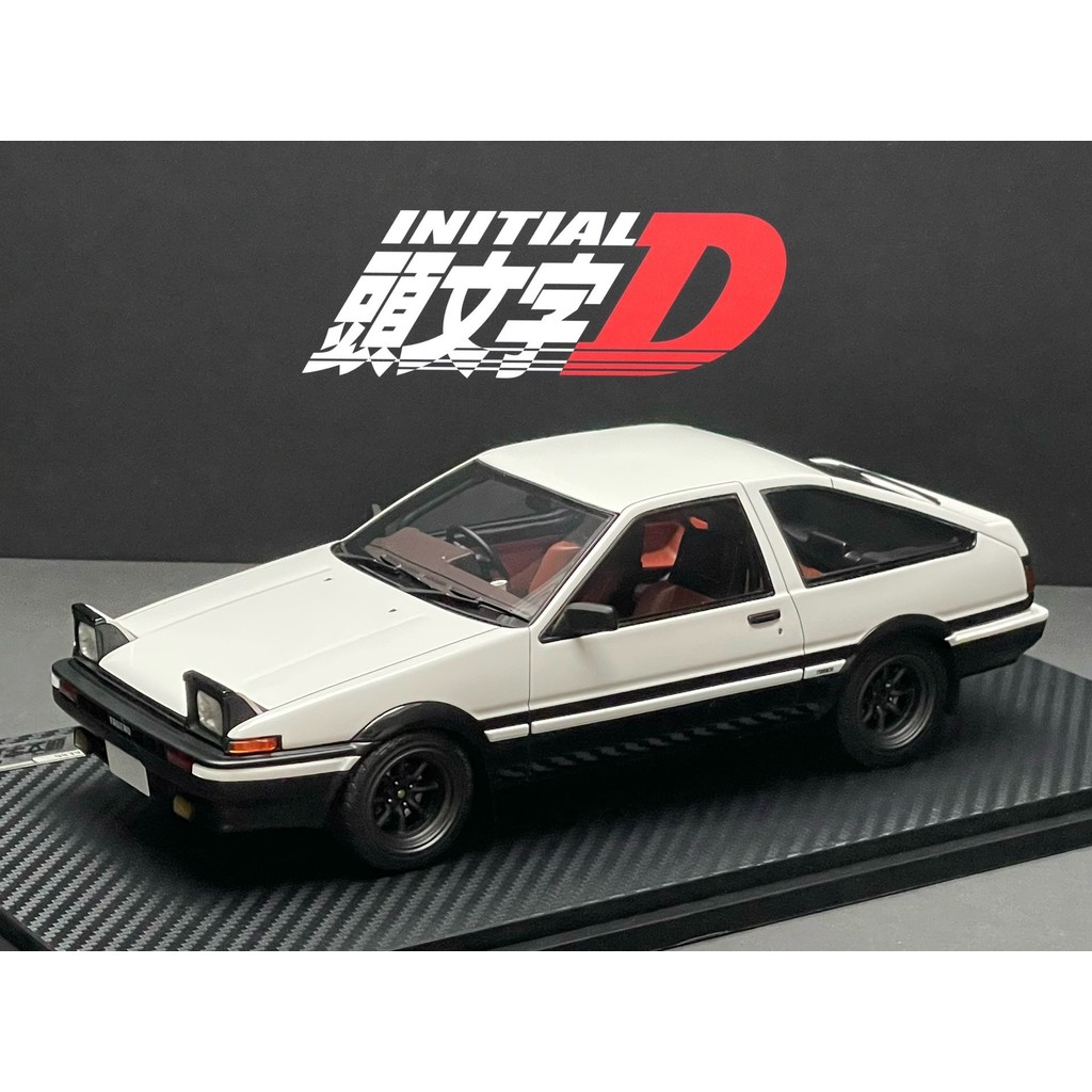 1/18 Initial D IG จุดระเบิด Toyota AE86 รุ่นการ์ตูน Toyota Sprinter Trueno 3Dr GT Apex Akina speedst