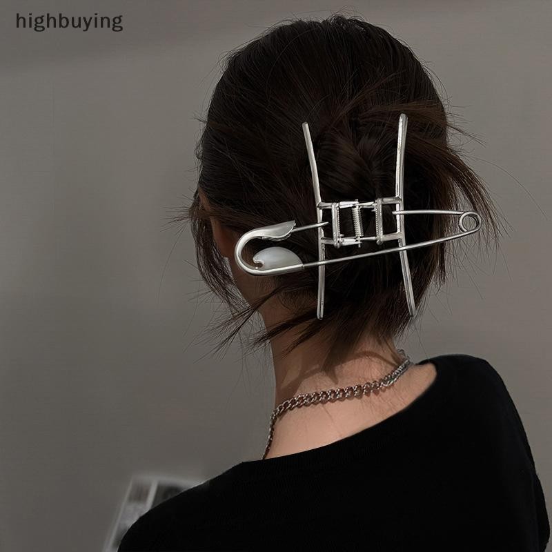 [ซื้อสูง] Simple Trend Pin Hair Claw แฟชั่นกิ๊บติดผมหรูหรา Hairpins High-end Light Shark คลิปสําหรับผู้หญิงอุปกรณ์เสริมผมเย็นใหม่สต็อก
