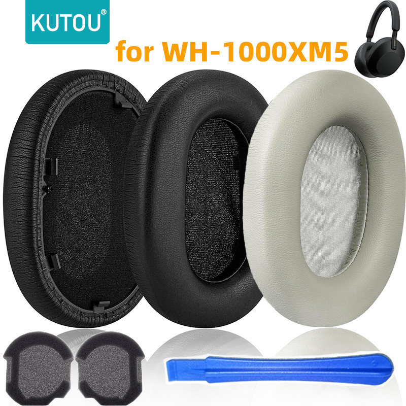 Kuteng เปลี่ยนแผ่นรองหูฟังสําหรับ Sony WH-1000XM5 หูฟัง 1000XM5 1000 XM5 นุ่มหน่วยความจําโฟมแผ่นรองห