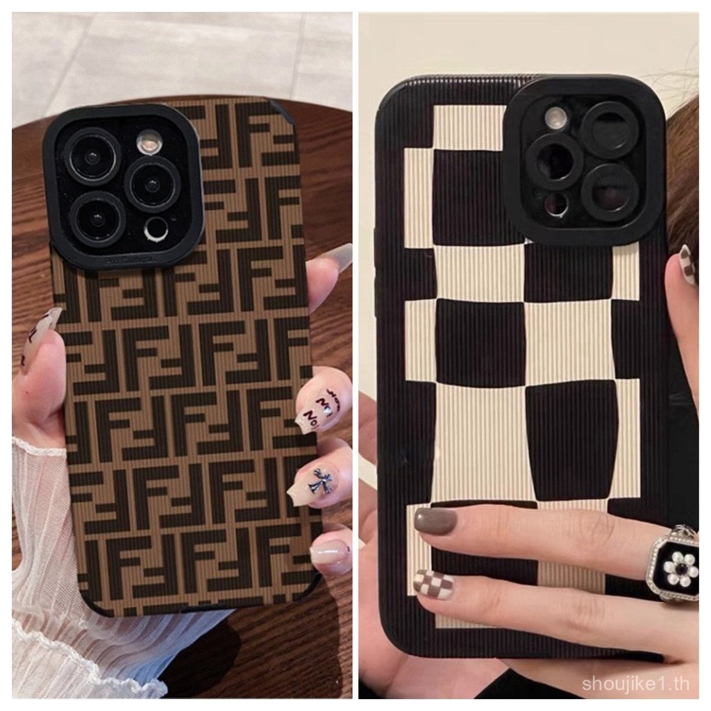 หรูหราคลาสสิกการ์ตูนเคสโทรศัพท์สำหรับ iPhone 16 15 11 12 13 14 Pro Max PLUS 11pro x XR XS MAX 7 8 plus SE 2020 15pro หนังซิลิโคนน่ารักนุ่มกันกระแทก