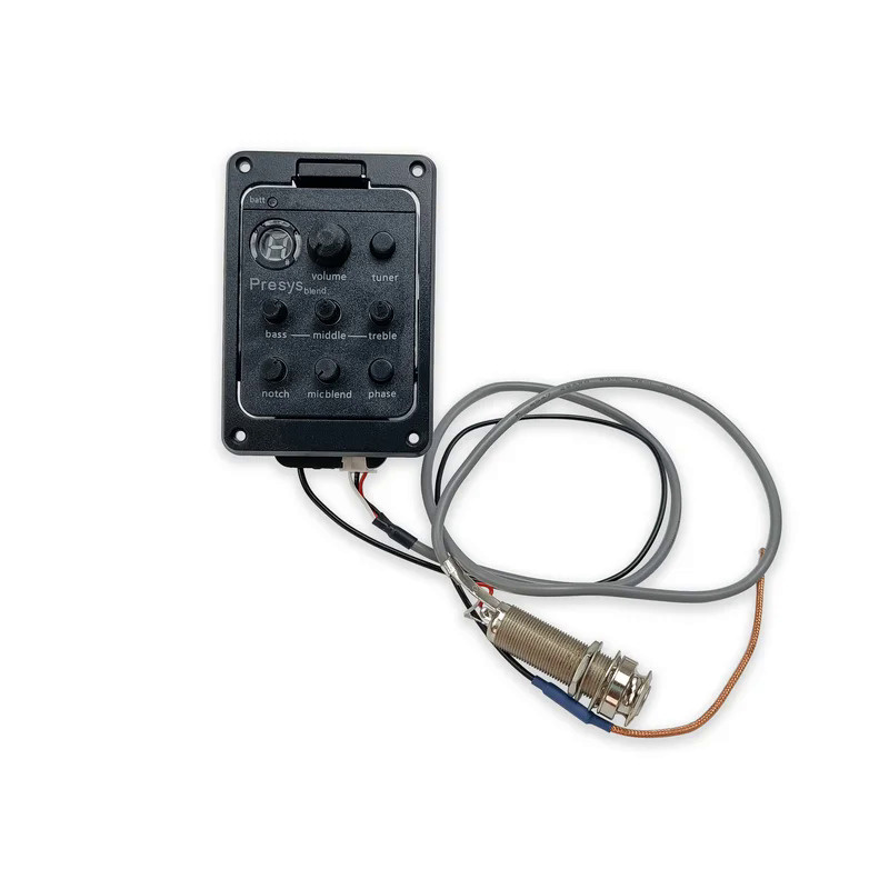 4 Band Acoustic Guitar Pickup   Preamp EQ  Tuner Piezo Mic Beat For Presys Blend 201