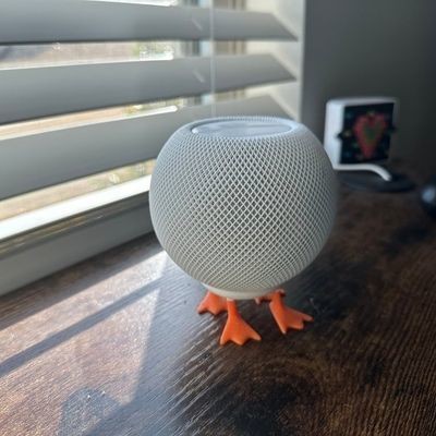 Creative Apple Speaker Stand Audio homepod mini สมาร์ทบลูทูธขาตั้งเสียงเป็ดน่ารักขาตั้งเท้าสี่ขาเป็ดเป็ดขาตั้งเสียง