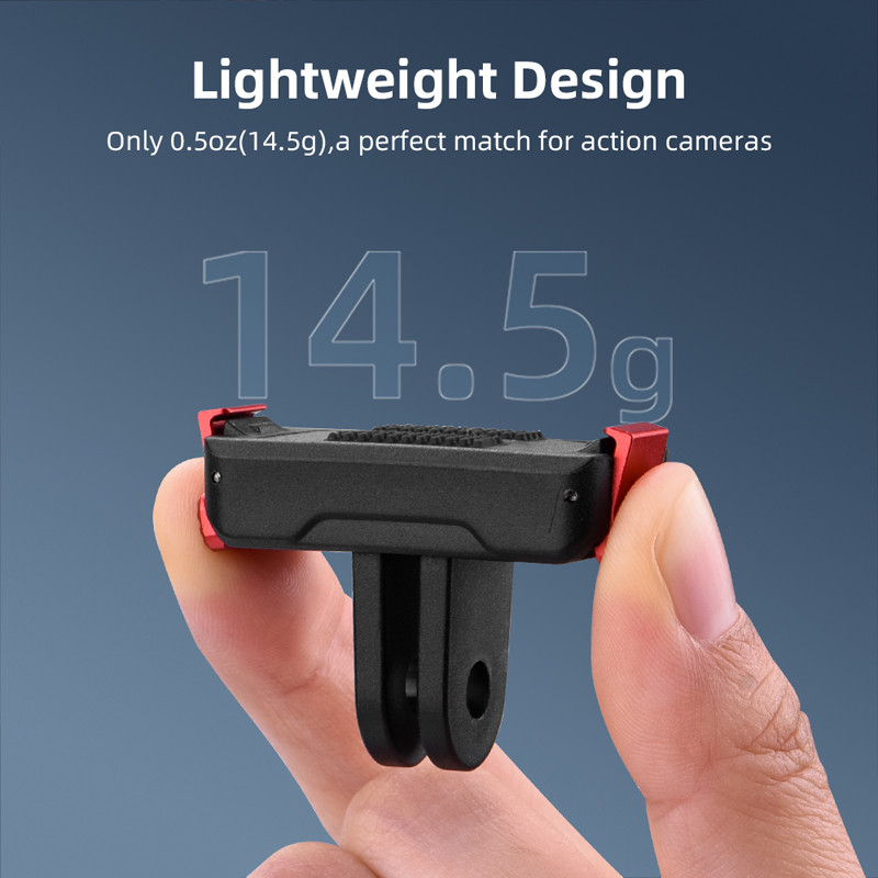 กล้องกีฬา Magnetic Quick Release ฐานสําหรับ DJI Osmo Action 5 Pro/4/3 Quick Release อะแดปเตอร์ฐานขยาย Action 5 Pro อุปกรณ์เสริมฐานอะแดปเตอร์