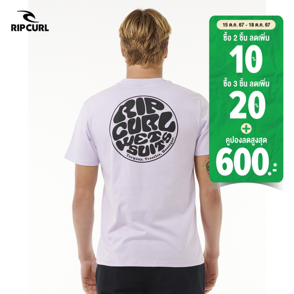 RIPCURL เสื้อยืด 0C8MTE WETSUIT ICON TEE P24