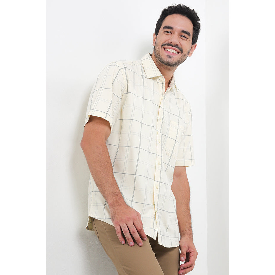 KEMEJA CDL เสื้อเชิ้ตแขนสั้นผู้ชาย J0138P08D By Cardinal