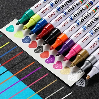 ปากกาเขียนป้ายทะเบียน ปากกาเขียนยาง ปากกาเขียนล้อเขียนยางรถยนต์ หลายสีให้เลือก
