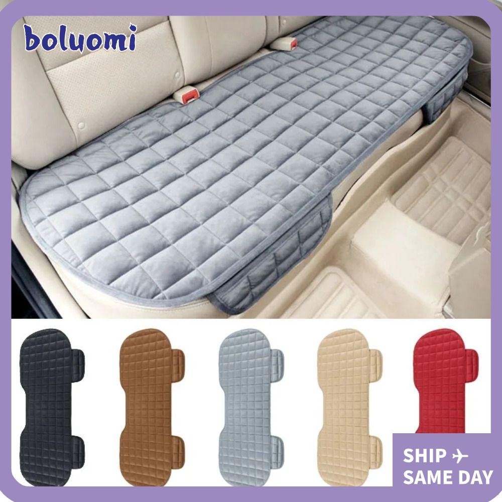 โบลูมิ ที่หุ้มเบาะด้านหลัง,ให้ความอบอุ่นไม่สไลด์ผ้าคลุมเบาะรถยนต์,กํามะหยี่ด้านหลัง แห่กัน เบาะผ้าฤดูหนาว