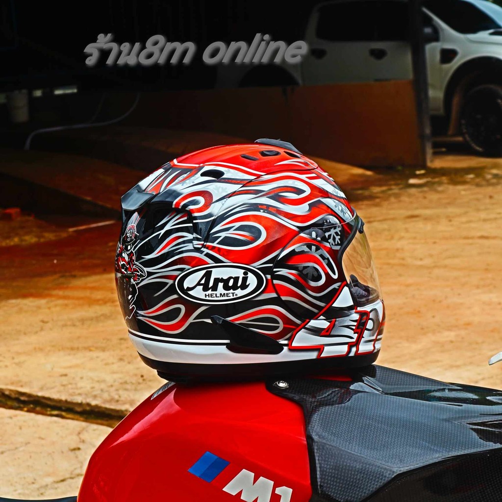 ร้านคนไทยรับประกันหมวกกันน็อค arai RX-7VRR5 งาน1:1 หมวกกันน็อค ลายไฟ หมวกกันน็อคขับบิ๊กไบค์ทำความเร็