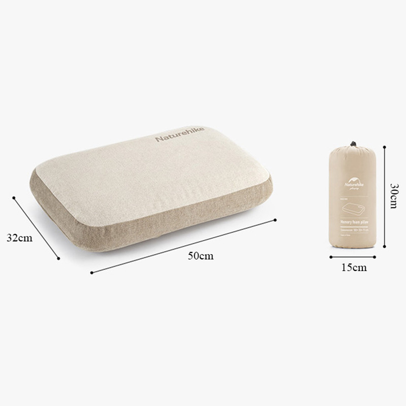 Naturehike หมอนเมมโมรี่ ผ้าฝ้าย ทรงสี่เหลี่ยม กันลื่น ใส่สบาย สําหรับตั้งแคมป์กลางแจ้ง