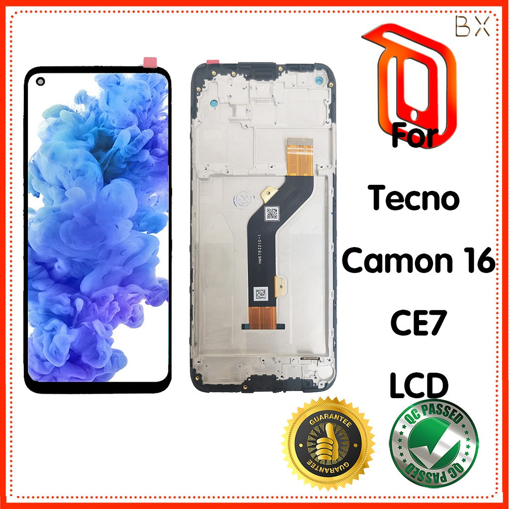 เปลี่ยนจอแสดงผลหน้าจอ LCD สําหรับ Tecno Camon 16 CE7 CE9H