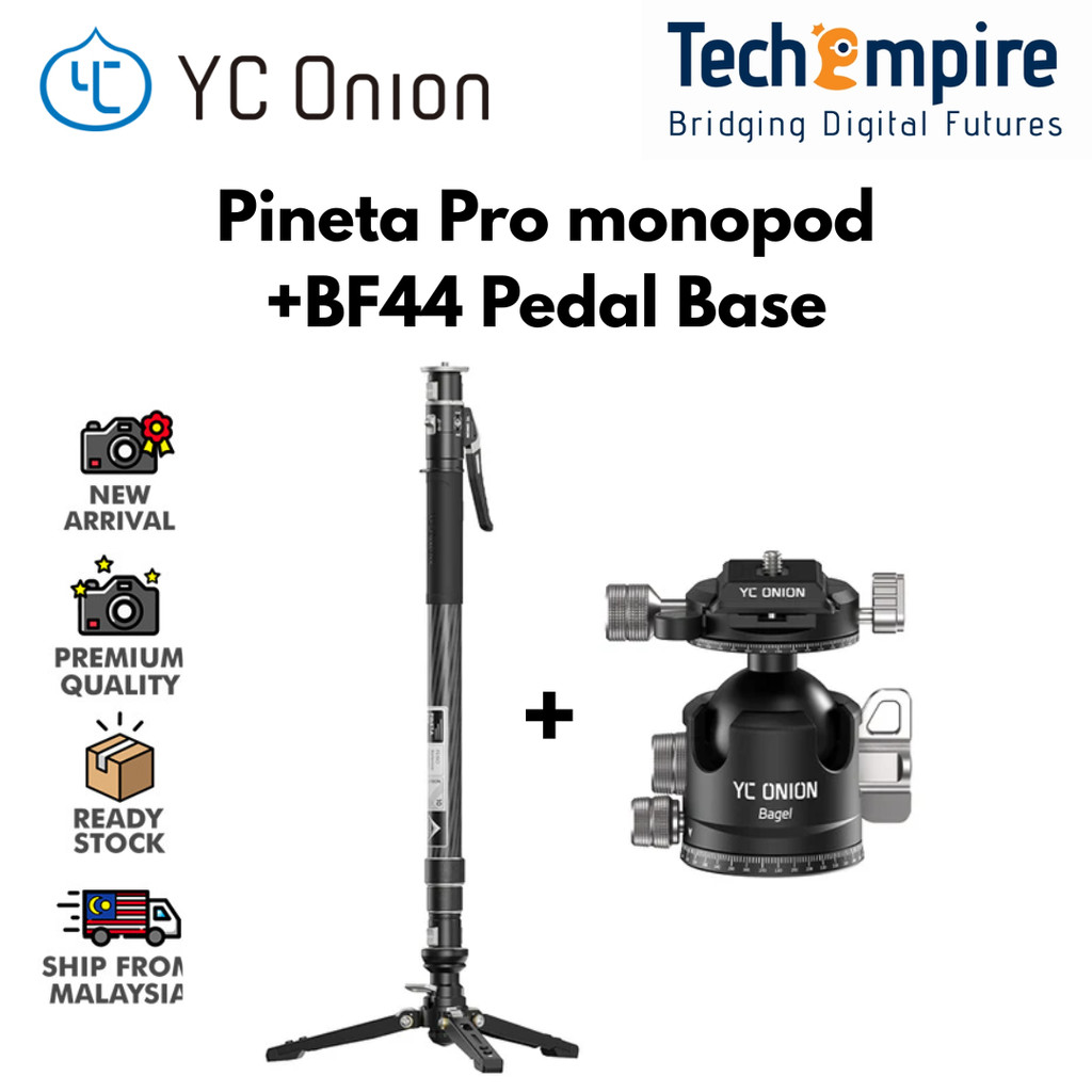 YC ONION BF44 BAGEL BALL HEAD สําหรับ MONO & TRIPOD Bagel Low Center of Gravity Integrated Design Du