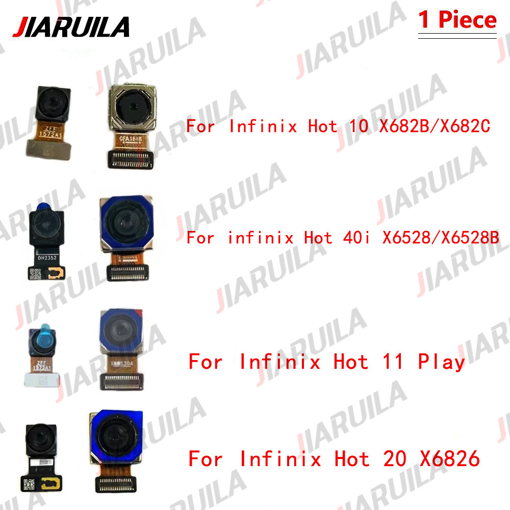 สําหรับ Infinix Hot 10 Hot 40i Hot 11 Play Hot 20 Facing กล้องด้านหน้ากลับหลักด้านหลังโมดูลกล้อง Flex