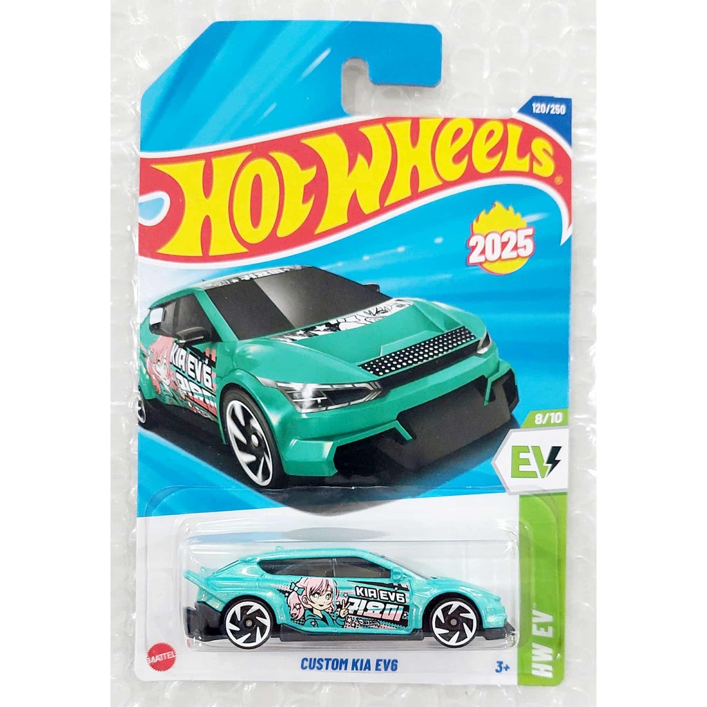 HWB รถแข่งฮอตวิล Hot wheels ☘️ Custom Kia EV6 カスタムキア GR ใหม่ แพ็คและการ์ดตามภาพ