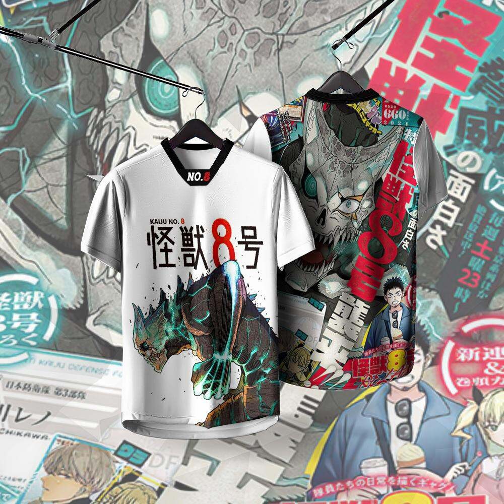 8th Kaiju Volume 10 YS 8th Kaiju Kafka Hibino คอสเพลย์เครื่องแต่งกาย 3D JERSEY ฤดูร้อนเสื้อยืดอะนิเม
