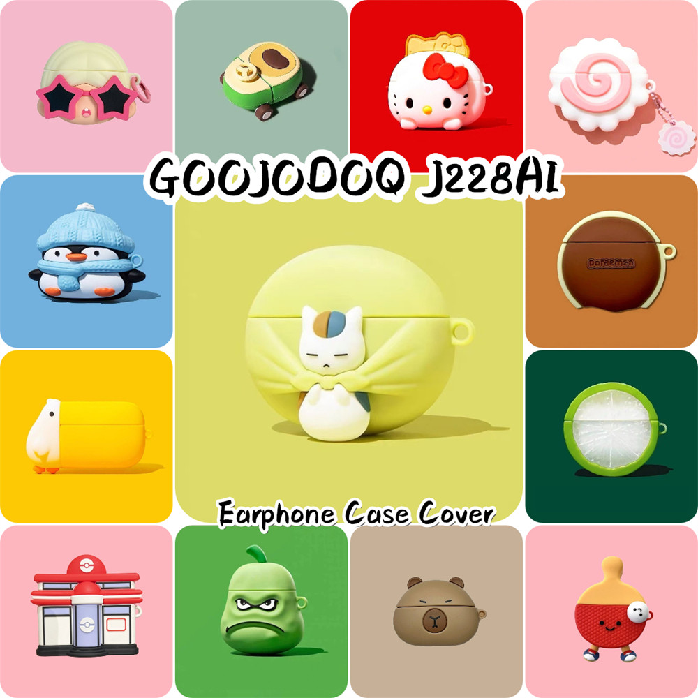 In StockFor GOOJODOQ J228AI เคสซิลิโคนอ่อนนุ่มการ์ตูนสร้างสรรค์หูฟังฝาครอบ NO.2