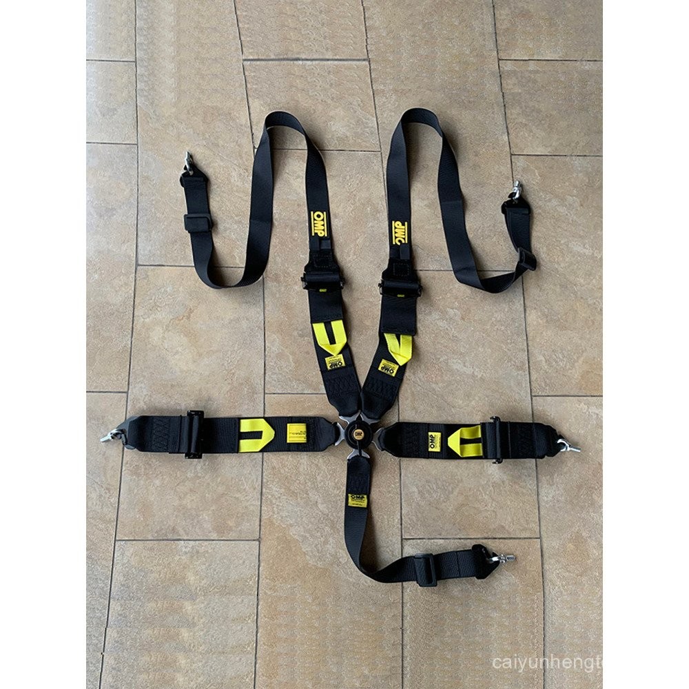 2025 เข็มขัดนิรภัยสําหรับแข่งรถ OMP สไตล์ใหม่สี่/5 จุดดัดแปลงเข็มขัดนิรภัยรถยนต์ทั่วไป FIA Laser