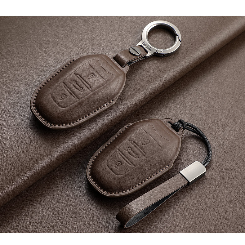 ของแท้หนัง Citroen Versailles Key Case C5X Buckle Citroen C6 Shell AIRCROSS Case Tianyi C5 Key Case