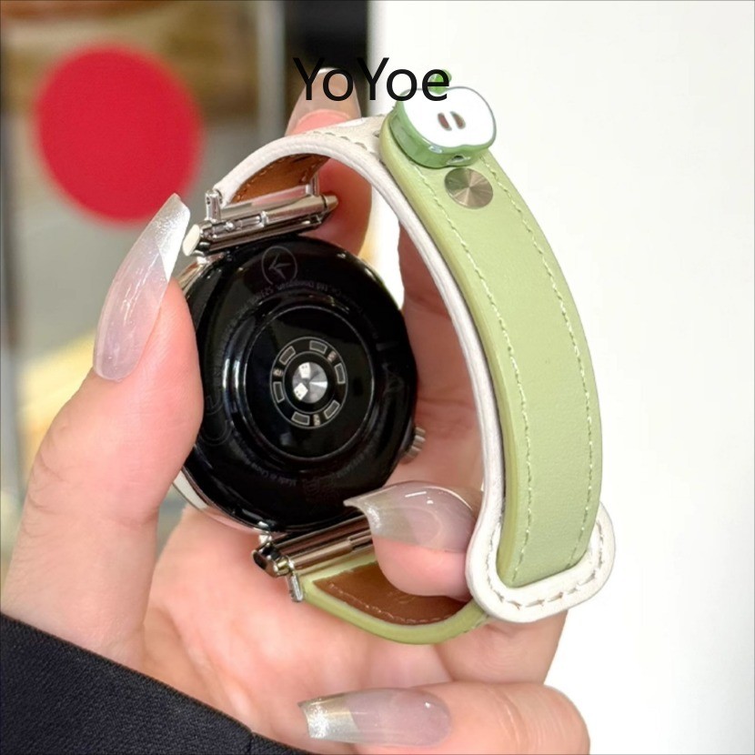 22 มม.สายหนัง PU สําหรับ Xiaomi นาฬิกา S4 S3 S2 S1 Pro/Active สร้อยข้อมือสําหรับ Miband 10 9 8 7 6 5