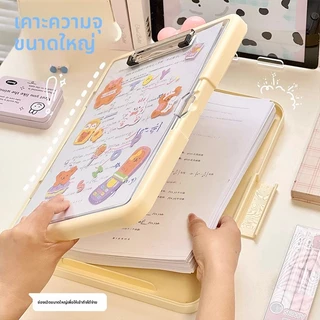 [โฟลเดอร์จัดเก็บโฟลเดอร์สองชั้นสไตล์ อิน เรียบง่าย] กล่องเก็บข้อมูลกระดาษทดสอบนักเรียนการ์ตูนน่ารักจัดระเบียบกล่องเก็บของ
