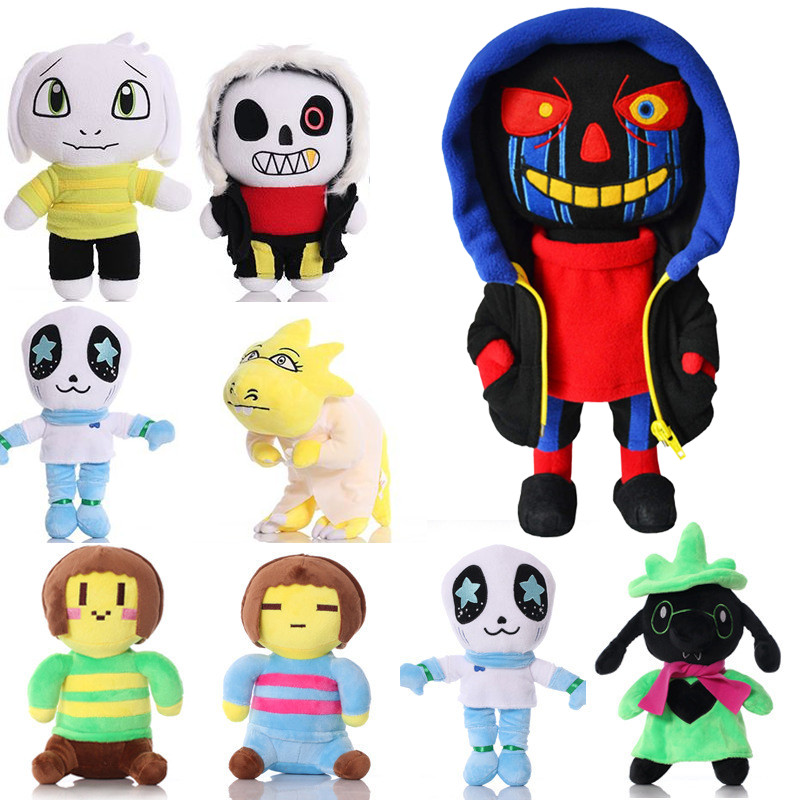 30 ซม.Undertale ตุ๊กตาตุ๊กตา Sans Sunflower Chara Asriel Lancer Action Figure ตกแต่ง Plush ตุ๊กตาของ