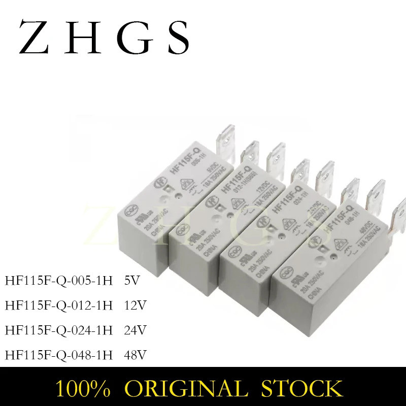5PCS HF115F-Q-005-1H HF115F-Q-012-1H HF115F-Q-024-1H HF115F-Q-048-1H HF115F Q 005 012 024 048 1H 5V 