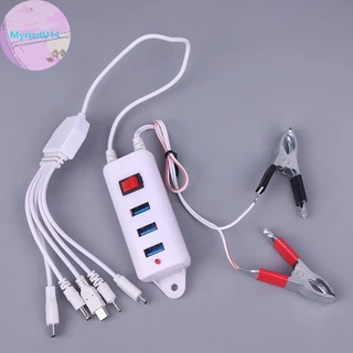 MyriadU 3USB คลิปพร้อมเครื่องชาร์จเครื่องชาร์จโทรศัพท์มือถืออินเทอร์เฟซ USB เครื่องชาร์จโทรศัพท์มือถือแบตเตอรี่สากล TH