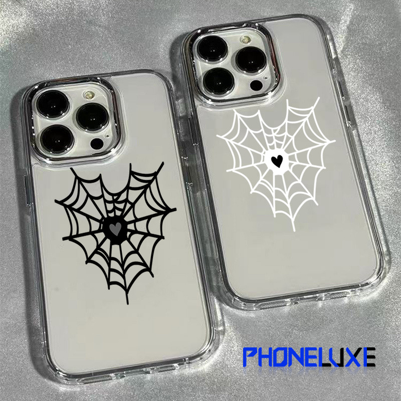 ความรู้สึกขั้นสูง จัดส่งจากประเทศไทย ลายใยแมงมุมแห่งความรักfor iPhone เคสไอโฟน 13 12 11 PRO MAX 16 15 14 X XS MAX XR 7/8