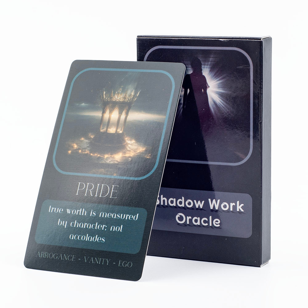 Shadow Work Oracle 33 Fortune Borad Game Deck English Visions Divination การ์ด 10.3*6.1 ซม.