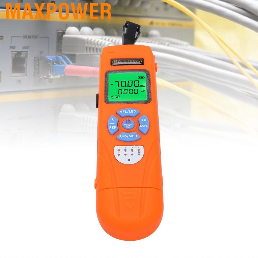 Maxpower เครื่องวัดพลังงานออพติคอลแบบพกพา 500 ชุดข้อมูลการจัดเก็บข้อมูลความผิดพลาด Visual Locator 50