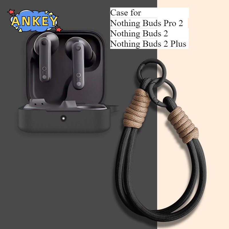 for CMF by Nothing Buds Pro 2 Buds 2 Plus Protective Case Nylon Lanyard Soft Cover Shells Washable Housing Anti Dust Sleeve Hand Rope Strap Accessories