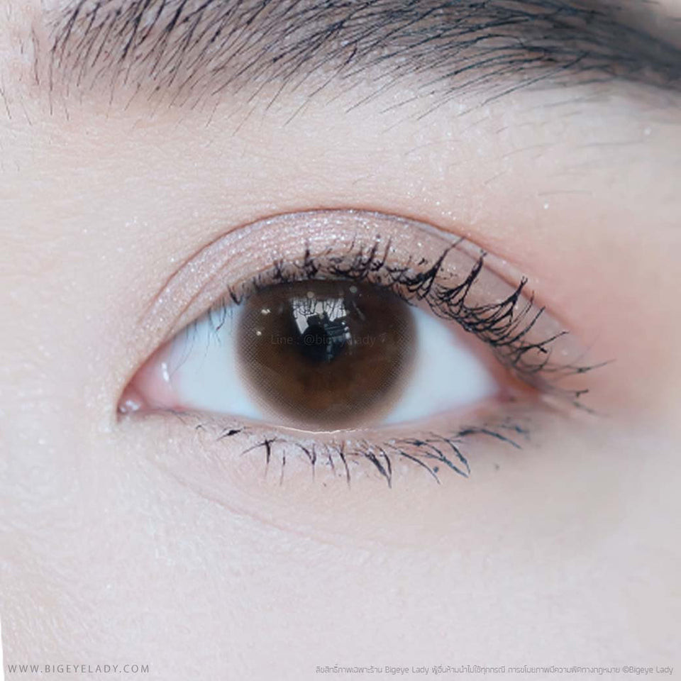 💥แถมตลับ food grade - รุ่น Bon bon (Brown) คอนแทคเลนส์ //มีส่งด่วน🚚