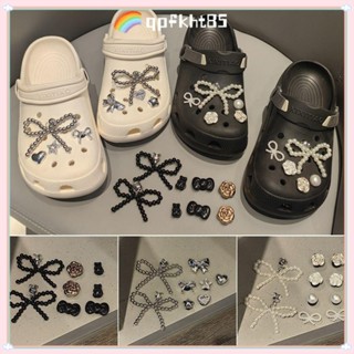 QPFKHT85 10 ชิ้นอุปกรณ์ตกแต่งรองเท้าชายหาด พร้อม Bowknot ดอก…