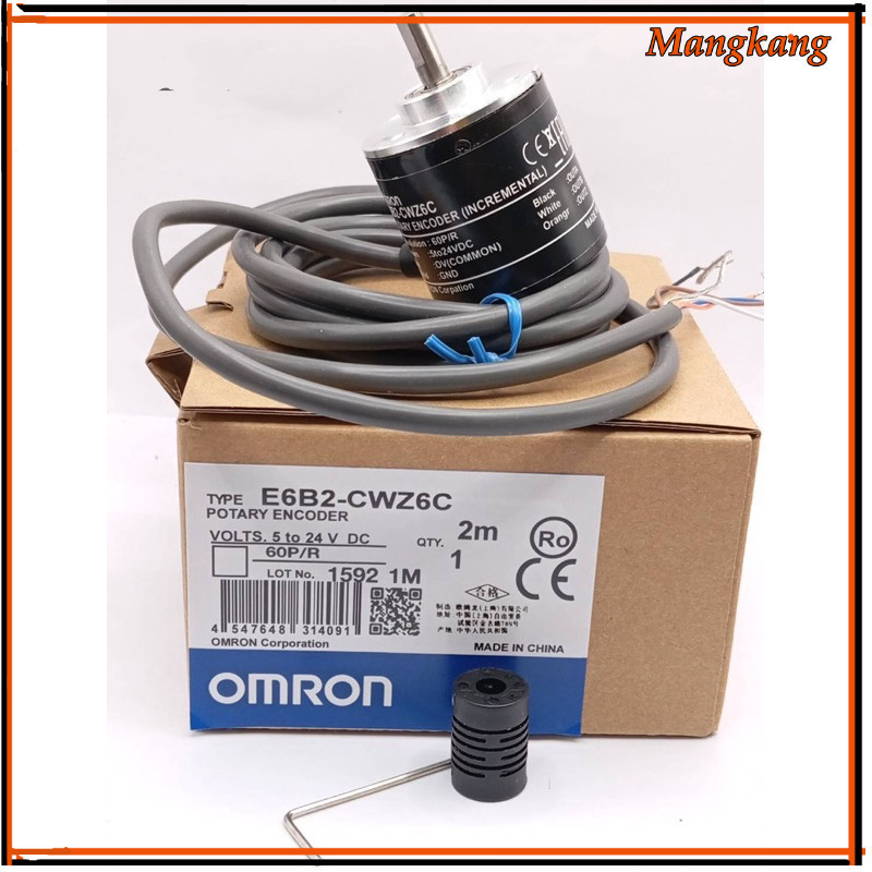 ของใหม่! E6B2-CWZ6C 60P/R TYPE E6B2-CWZ6C POTARY ENCODER VOLTS. 5 to 24 V  DC 60P/R