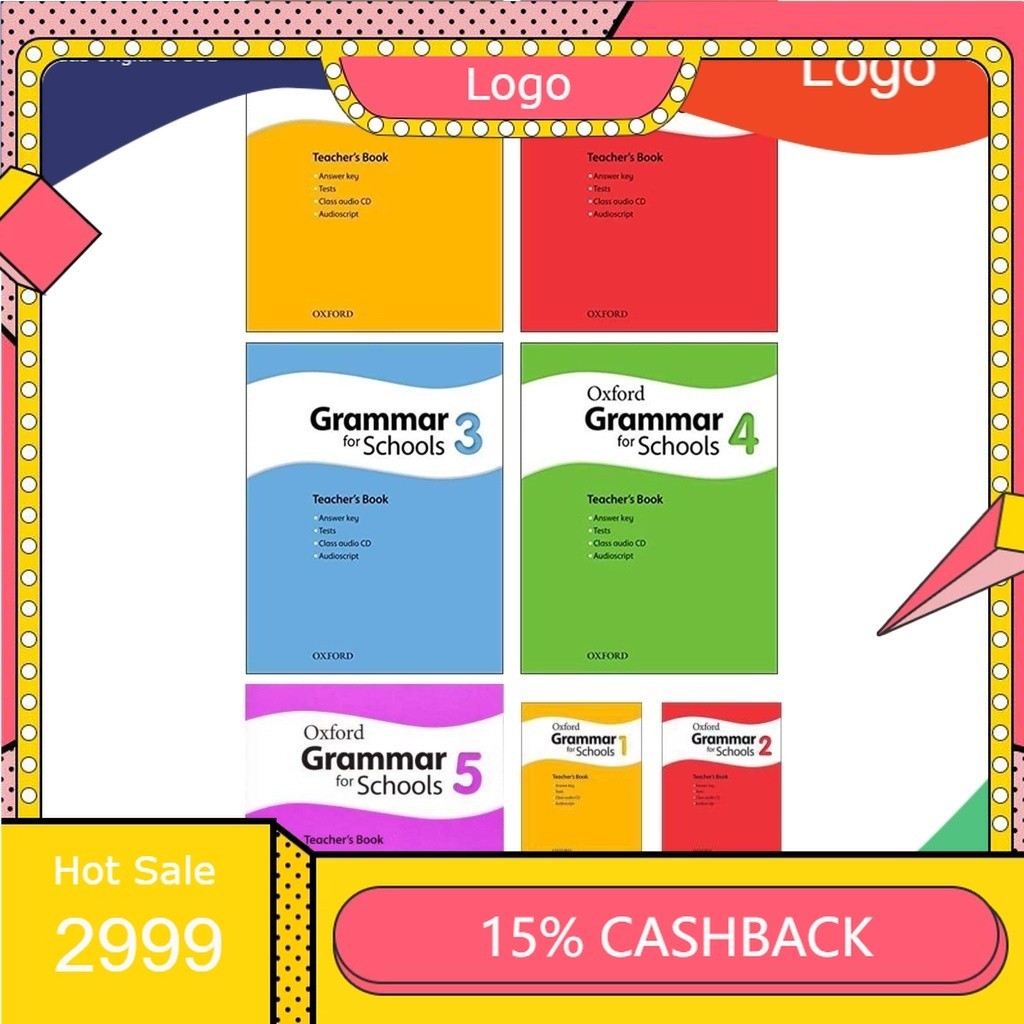 Ox Grammar For Schools Teacher Book 1-2-3-4-5-6 / สีดําสีขาว