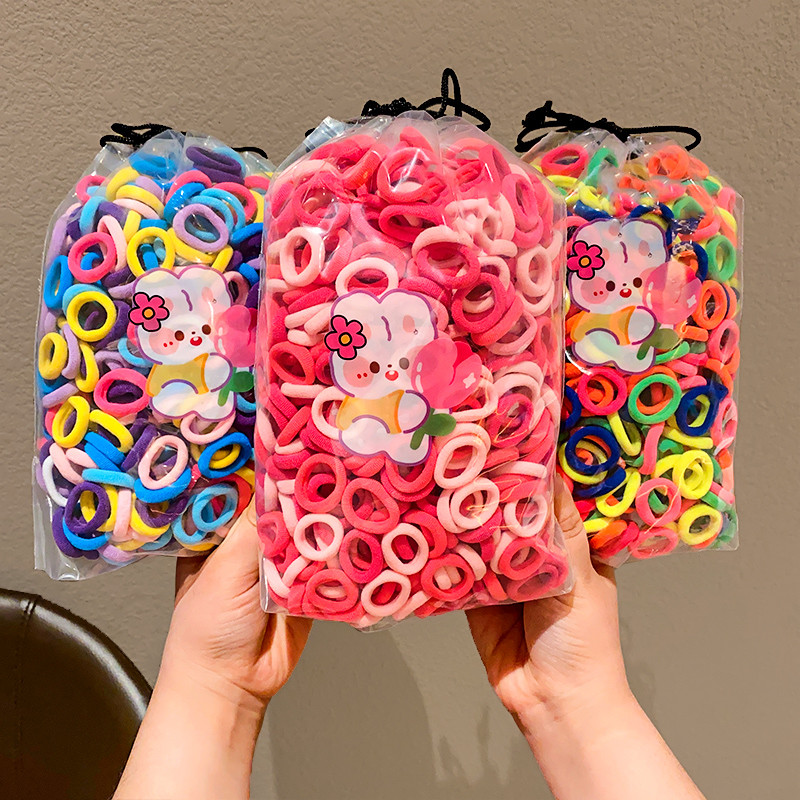 ยางรัดผมหางม้าสไตล์เกาหลี สำหรับเด็กผู้หญิง ชุดยางยืดหยุ่นสูงและเครื่องประดับผมน่ารัก