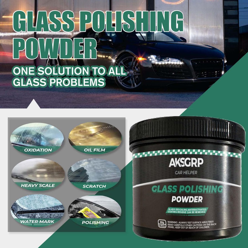 Car Glass Polish Acid Rain & Watermarks Remover สําหรับรถยนต์ Cerium Oxide Powder Glass Polishing Co
