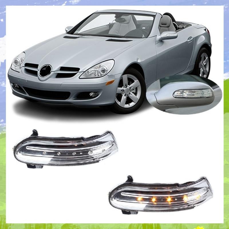 รถด้านข้างกระจกมองหลังโคมไฟกระพริบไฟเลี้ยวสําหรับ Class R171 W171 SL Class R230 W230