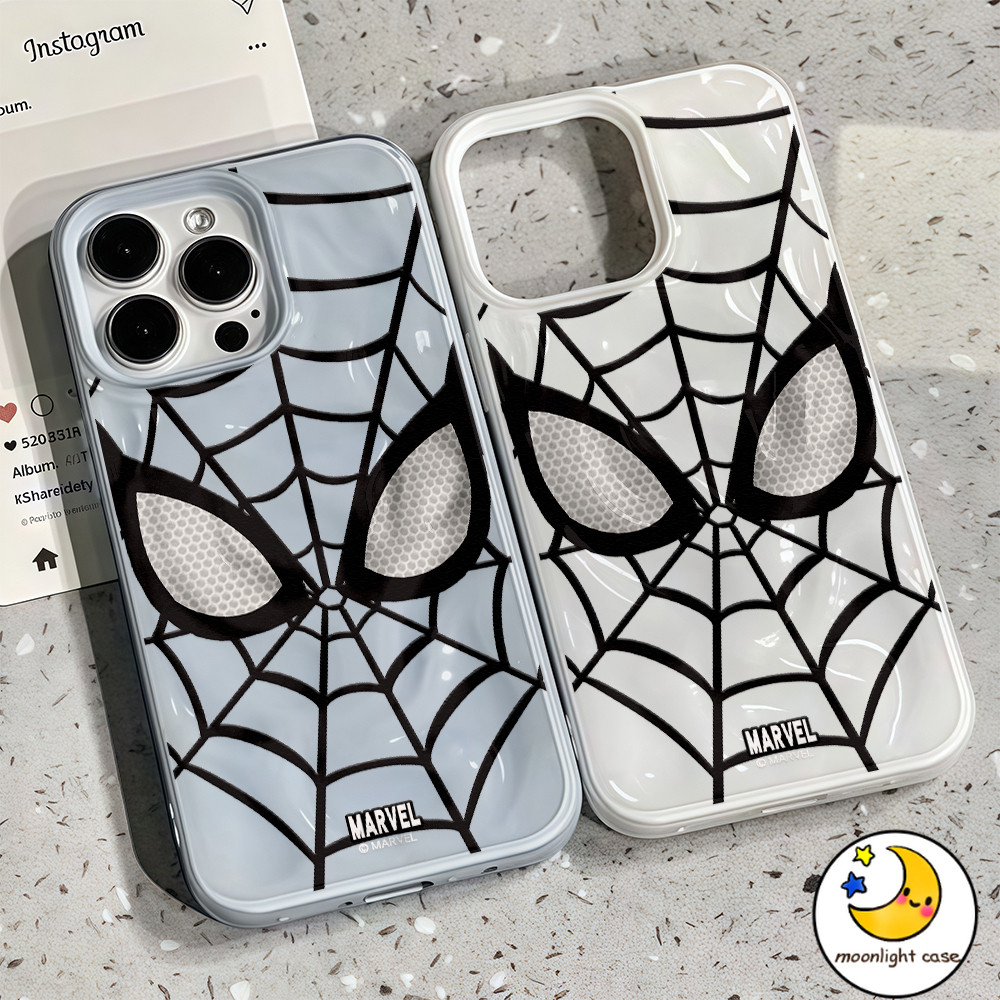 GOOD เคสเหมือนอุกกาบาต แมงมุม การ์ตูนอนิเมชั่น แมงมุมเว็บ หล่อ สําหรับIPhone16 15 14 13 11 7 8 plus Pro Promax X XR XS