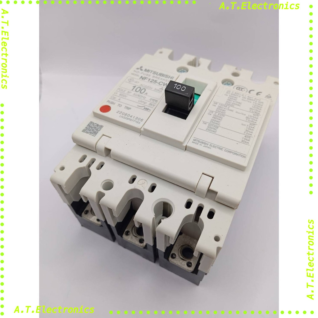 พร้อมส่ง! ยี่ห้อใหม่ Mitsubishi Circuit Breaker NF125-CW SW HW 3P50A63A80A100A125A Air Switch