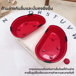 ชามอาหารแมว เครื่องให้อาหารสัตว์เลี้ยง ที่วางอาหารสัตว์เลี้ยง ชามสัตว์เลี้ยงทรงสูง ถอดออกได้