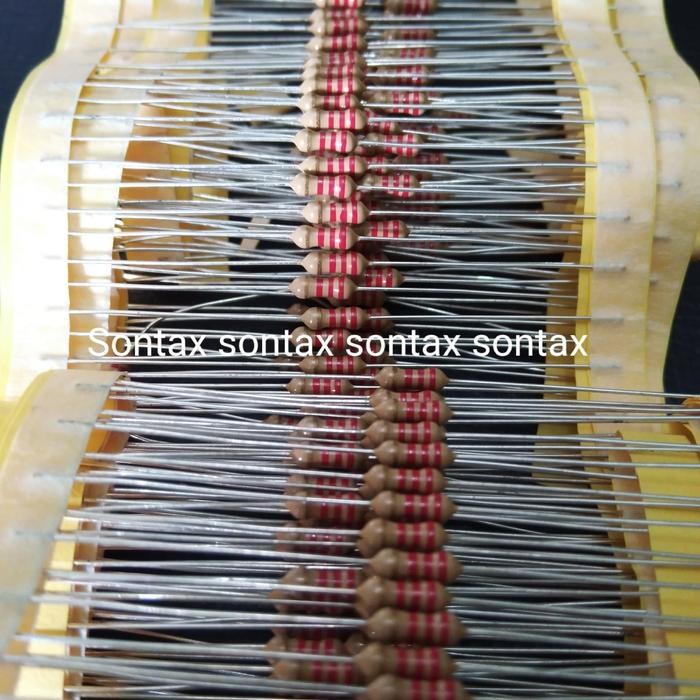 (READ DESCRIPTION!!) 2k2ohm 2k2 k 2.2k 2.2k ตัวต้านทาน werstan r 1/4 0.25 w วัตต์ 5% taiwan