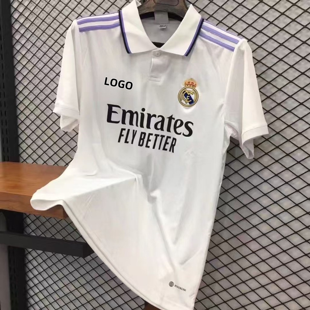 Real Madrid 2022/23 Retro Edition เสื้อบอลแขนสั้นสำหรับผู้ชาย