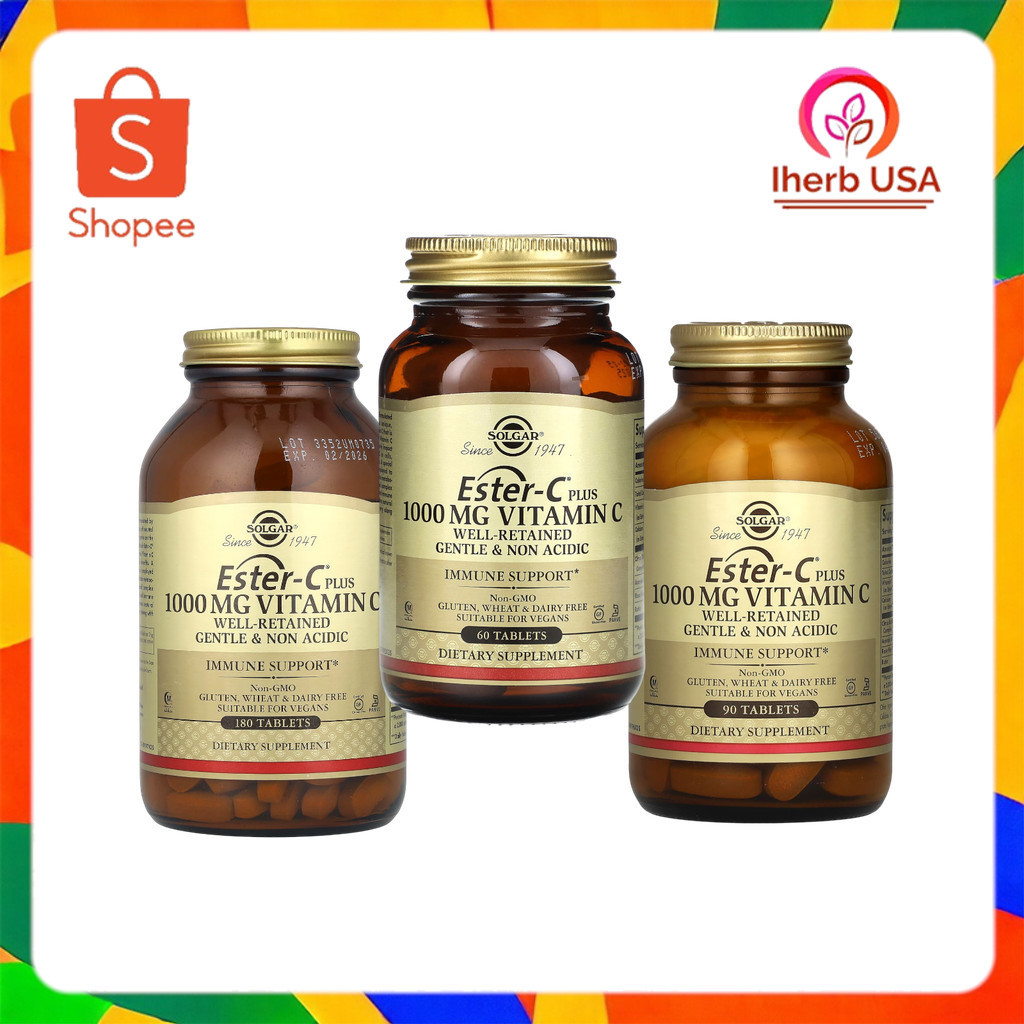 Solgar Ester-C Plus, Vitamin C 1,000 mg  วิตามิน C ขนาด 1000 มก